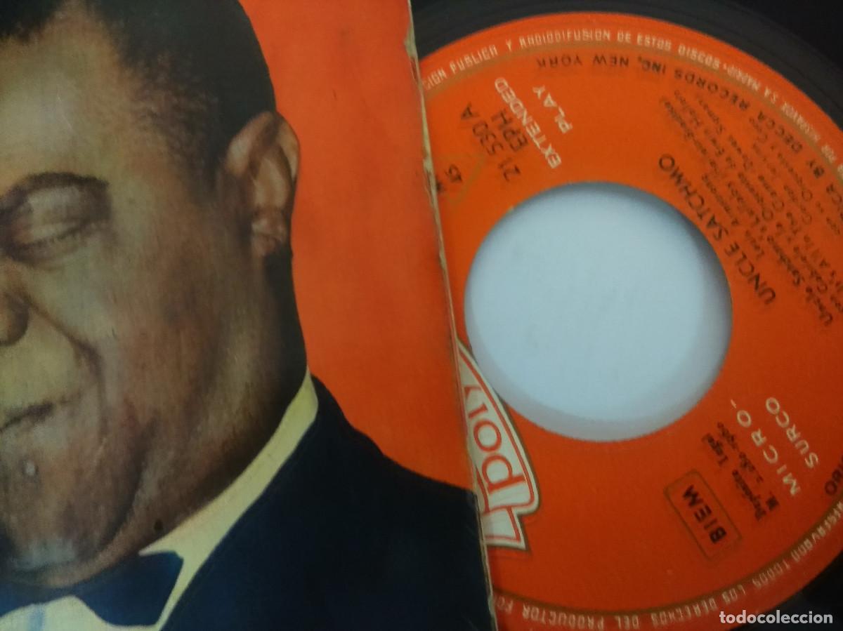 Discos de vinilo: LOUIS ARMSTRONG/UNCLE SATCHMO//SINGLE. - Foto 2