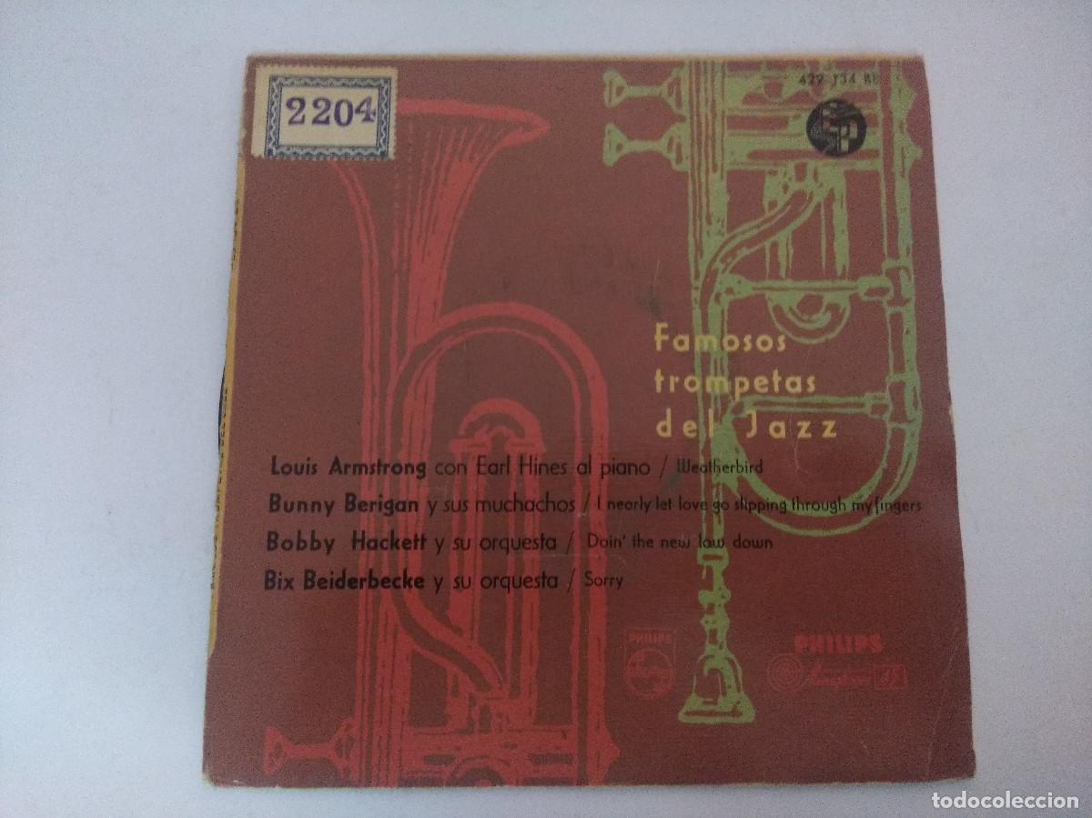 Discos de vinilo: FAMOSAS TROMPETAS DEL JAZZ/SINGLE. - Foto 1