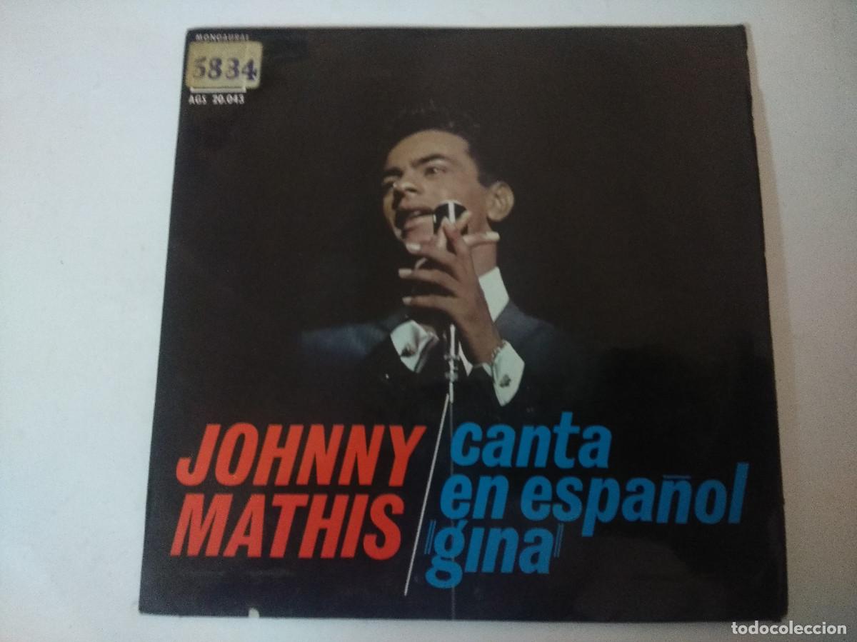 Discos de vinilo: JOHNNY MATHIS/GINA/SINGLE. - Foto 1
