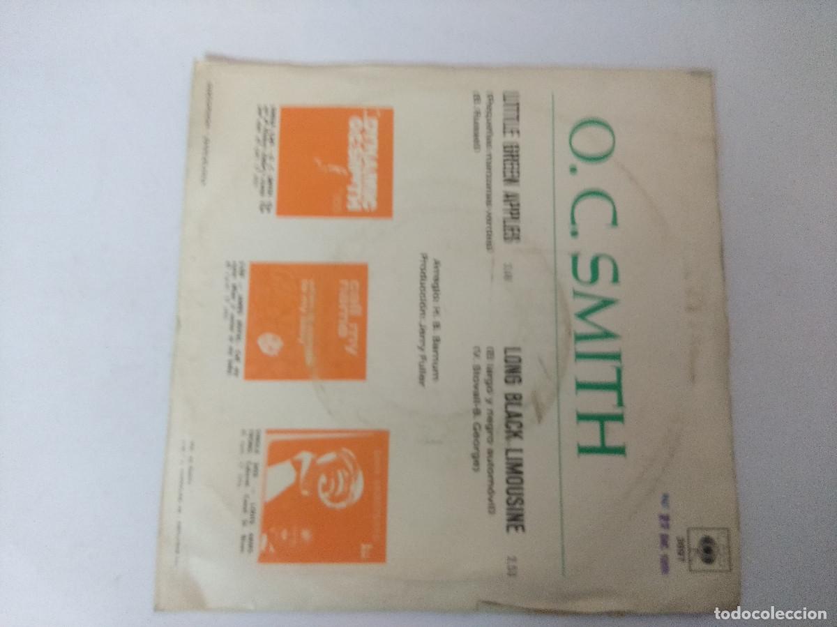 Discos de vinilo: O.C.SMITH/LITTLE GREEN APPLES/SINGLE. - Foto 3