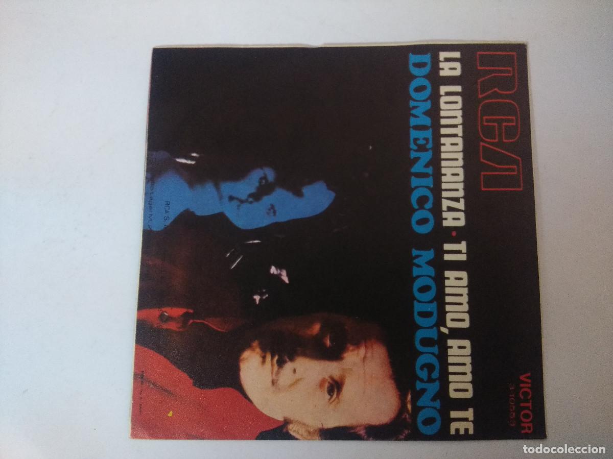 Discos de vinilo: DOMENICO MODUGNO/LA LONTANANZA/SINGLE. - Foto 3