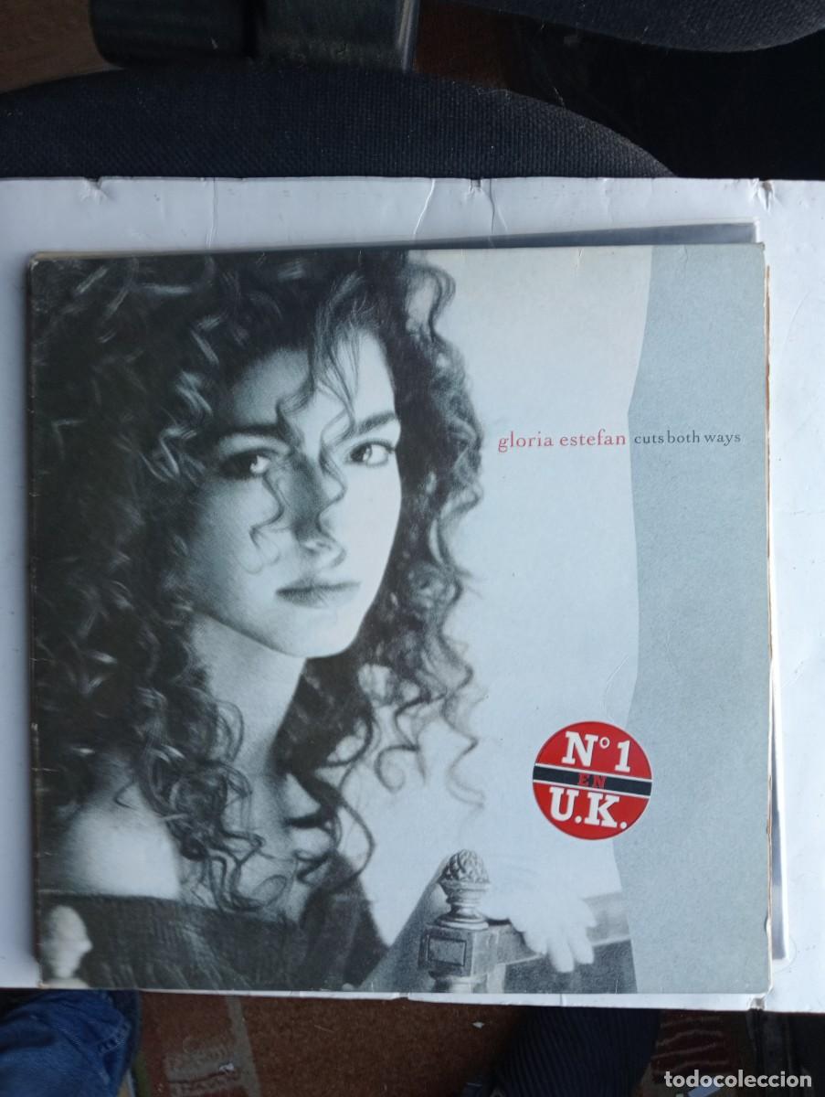 Discos de vinilo: gloria estefan cuts both ways 1989 lp insert - Foto 1