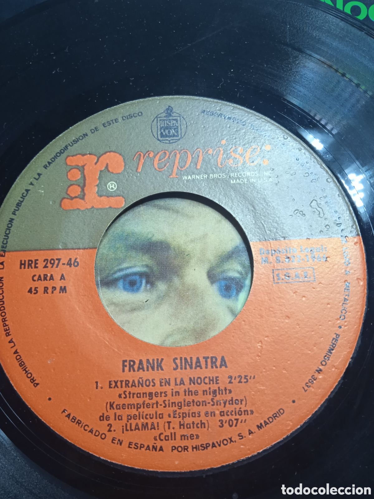 Discos de vinilo: EP 7&rdquo; Frank Sinatra 1966 Extra&ntilde;os en la noche+3 - Foto 3