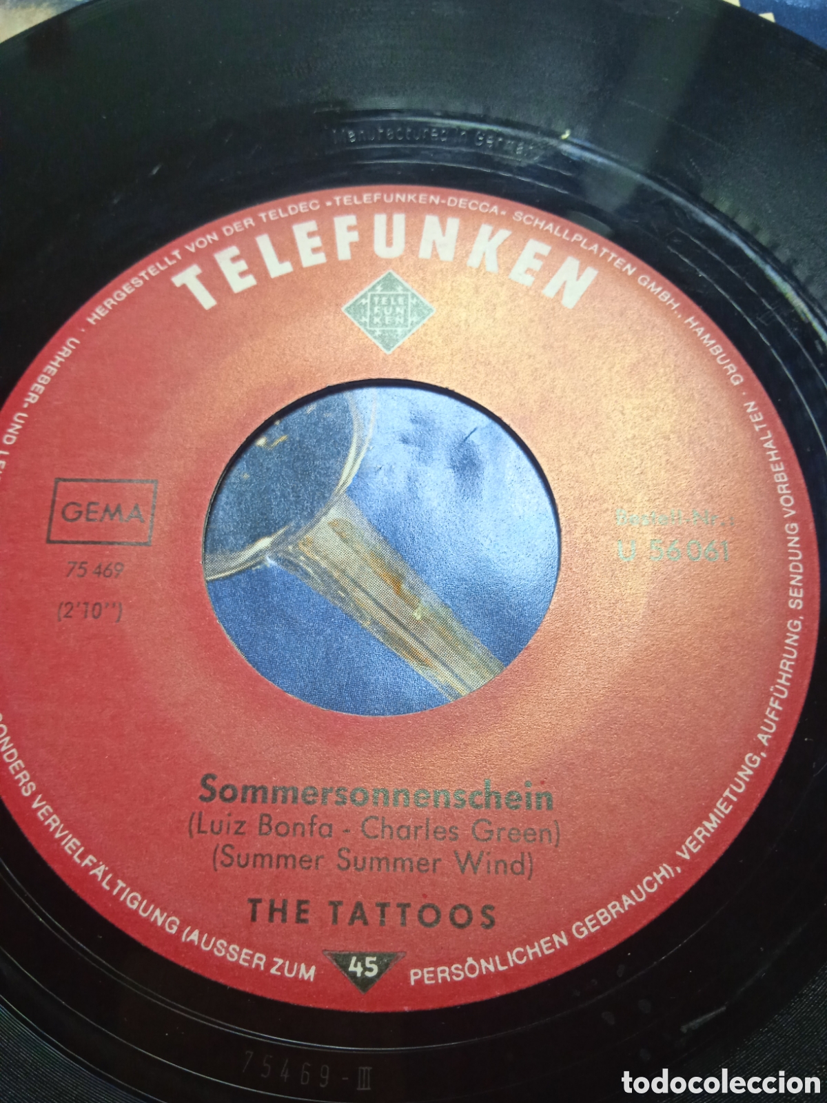 Discos de vinilo: Single 7&rdquo; The Tattoos.Germany.Limon-limonero. - Foto 2