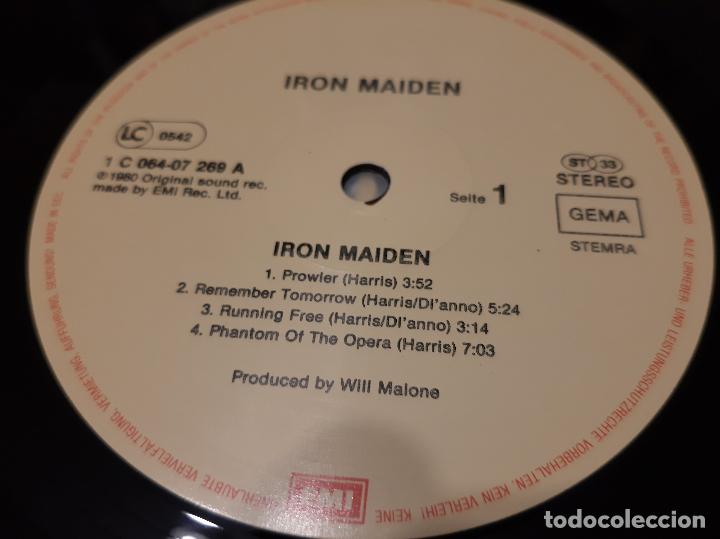 Discos de vinilo: IRON MAIDEN -IRON MAIDEN- LP DISCO VINILO - Foto 3