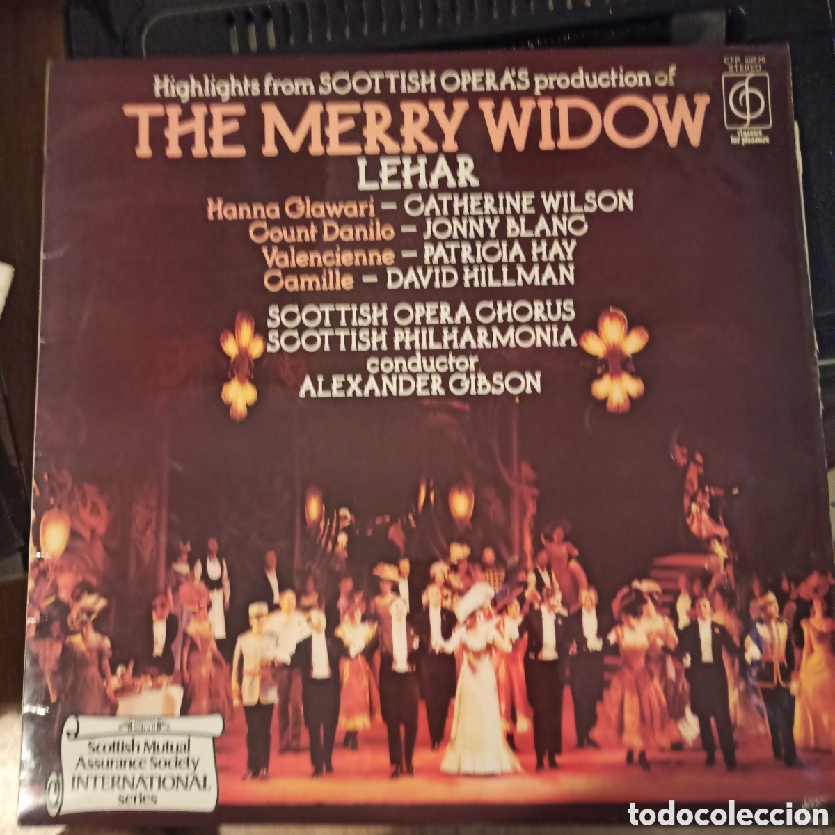 Discos de vinilo: Franz Leh&aacute;r - Scottish Opera Chorus - The Merry Widow - Foto 1