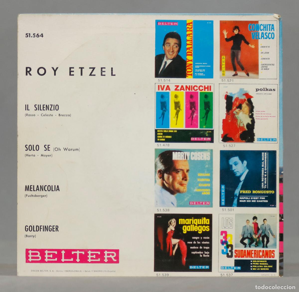Discos de vinilo: EP. Roy Etzel &ndash; Il Silenzio - Foto 2