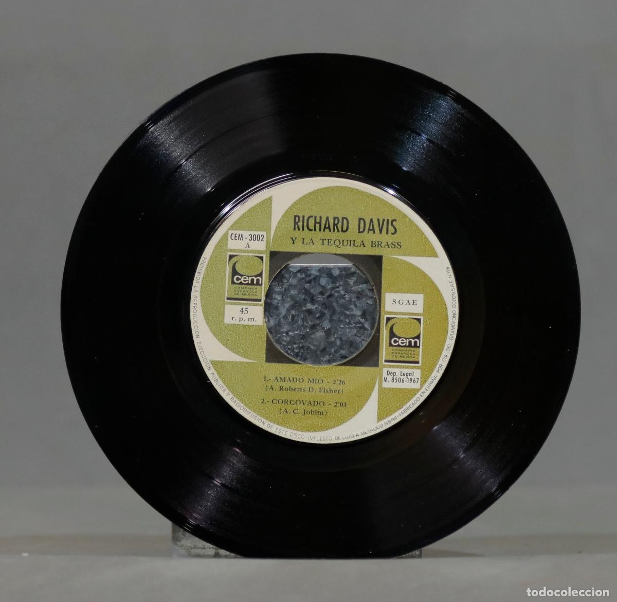 Discos de vinilo: EP. Richard Davis Y La Tequila Brass &ndash; Capullito De Alheli - Foto 1