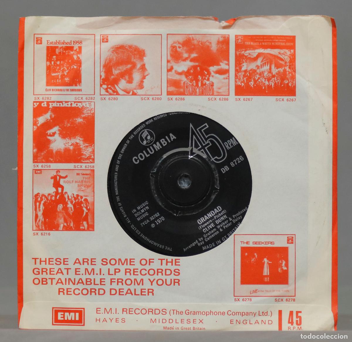 Discos de vinilo: SINGLE. Clive Dunn &ndash; Grandad - Foto 2