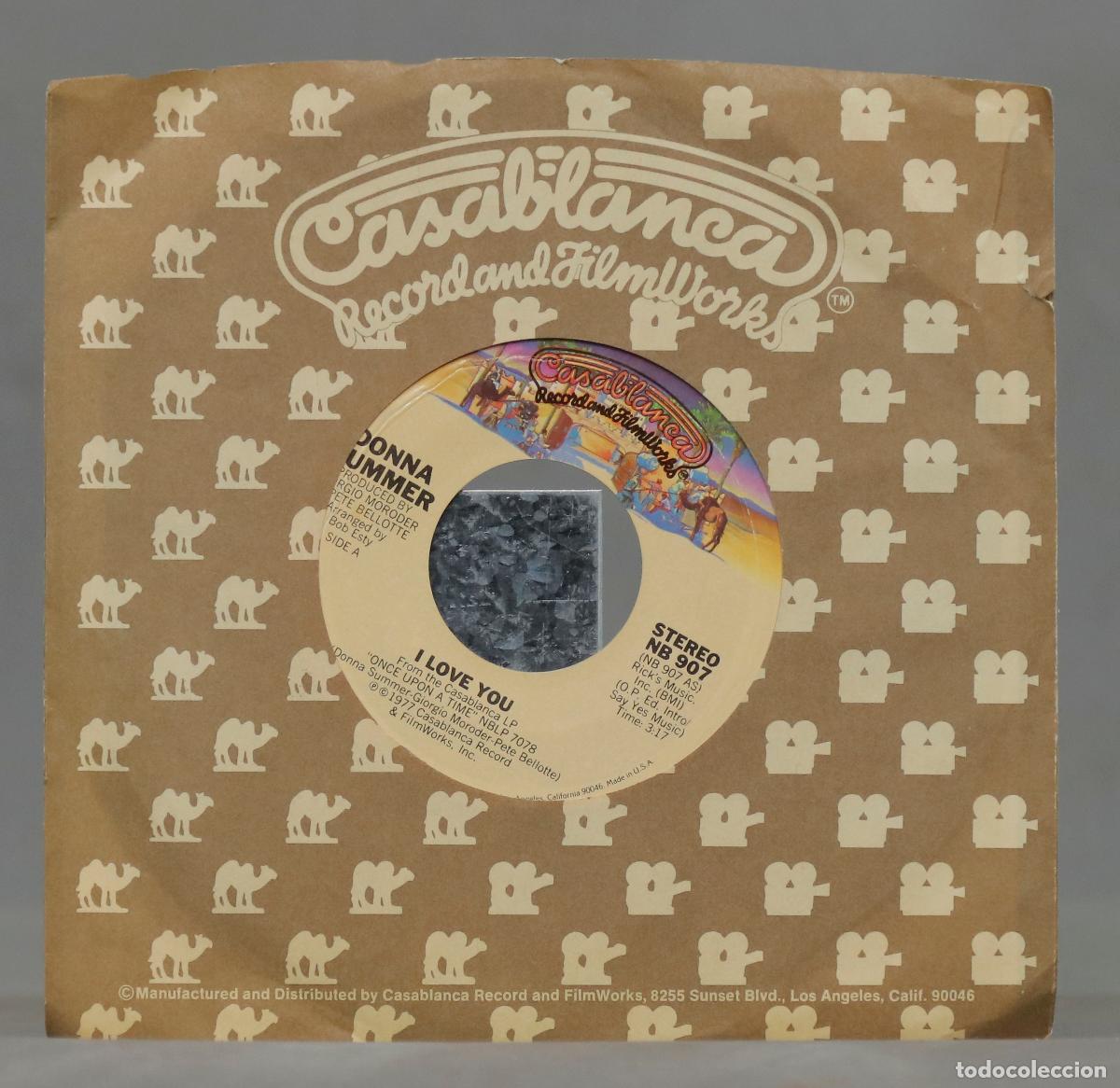 Discos de vinilo: SINGLE. Donna Summer &ndash; Mac Arthur Park / Once Upon A Time - Foto 2