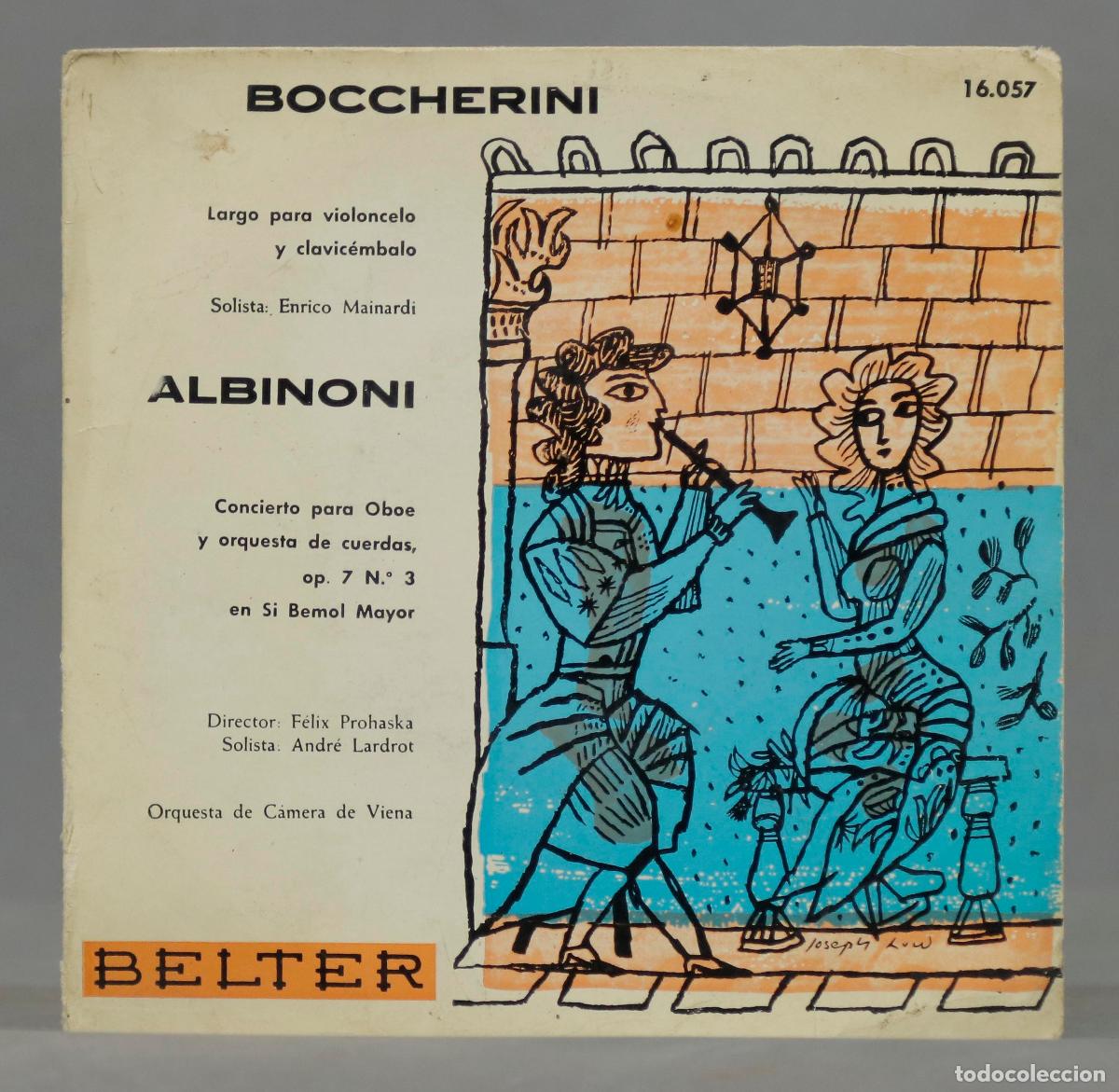 Discos de vinilo: SINGLE. BOCCHERINI. ALBINONI - Foto 1