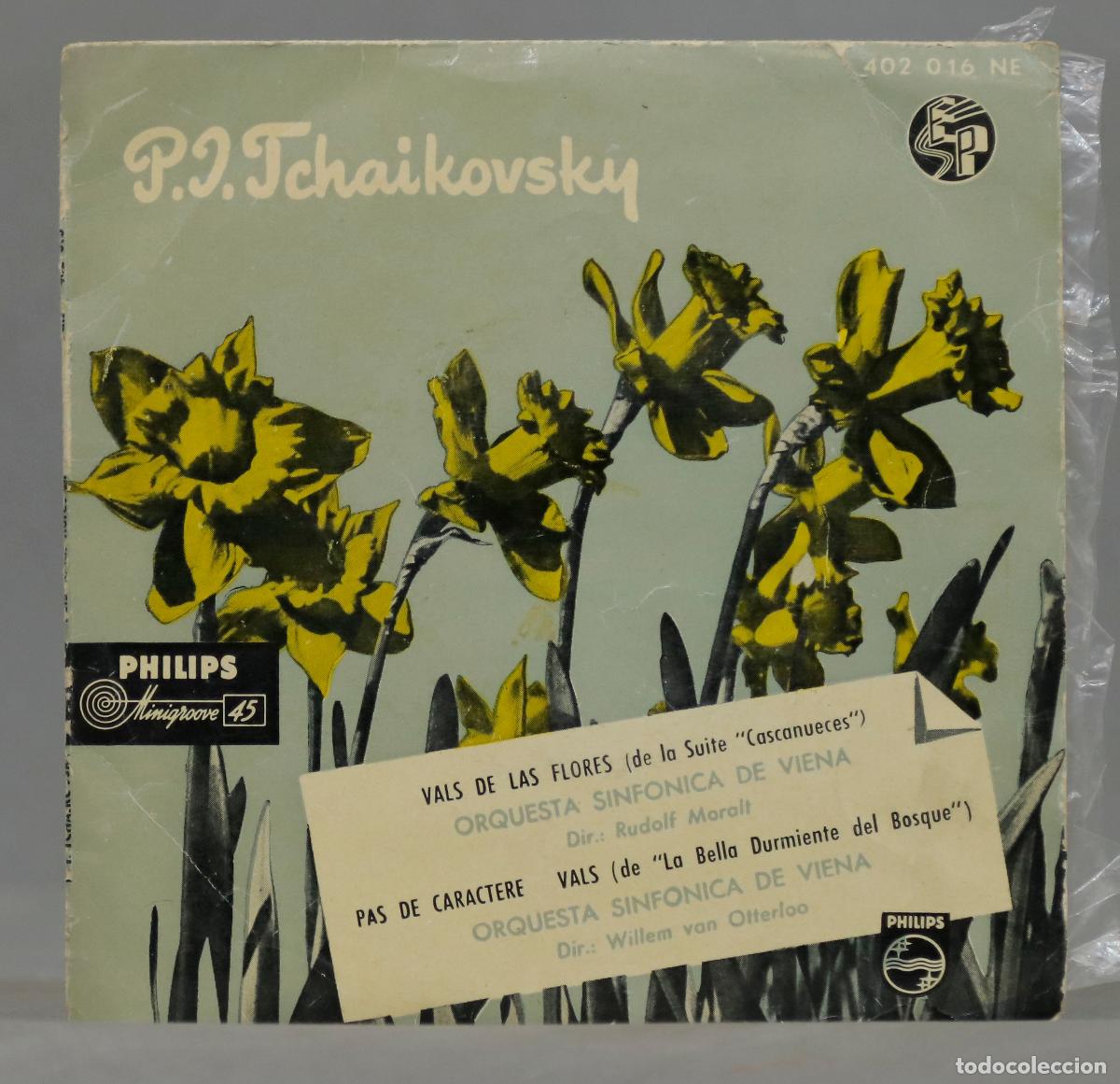 Discos de vinilo: SINGLE. VALS DE LAS FLORES. TCHAIKOVSKY - Foto 1