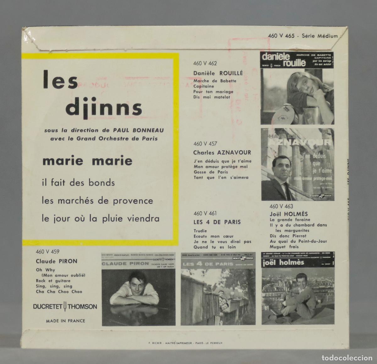 Discos de vinilo: EP. Les Djinns &ndash; Marie Marie - Foto 2