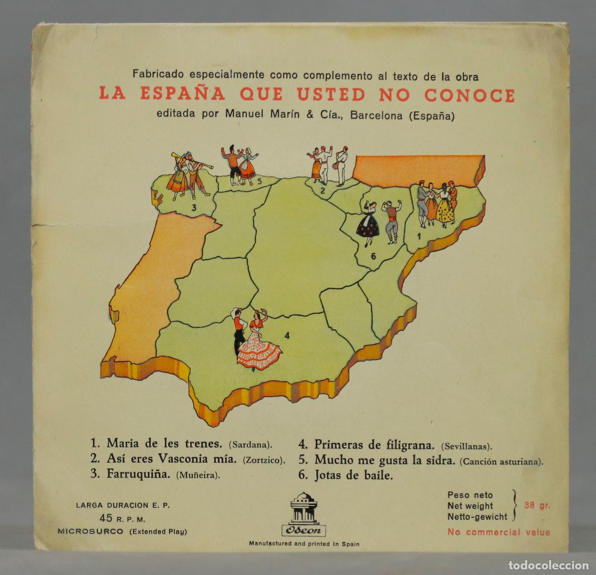 Discos de vinilo: EP. La Espa&ntilde;a Que Usted No Conoce - Foto 1