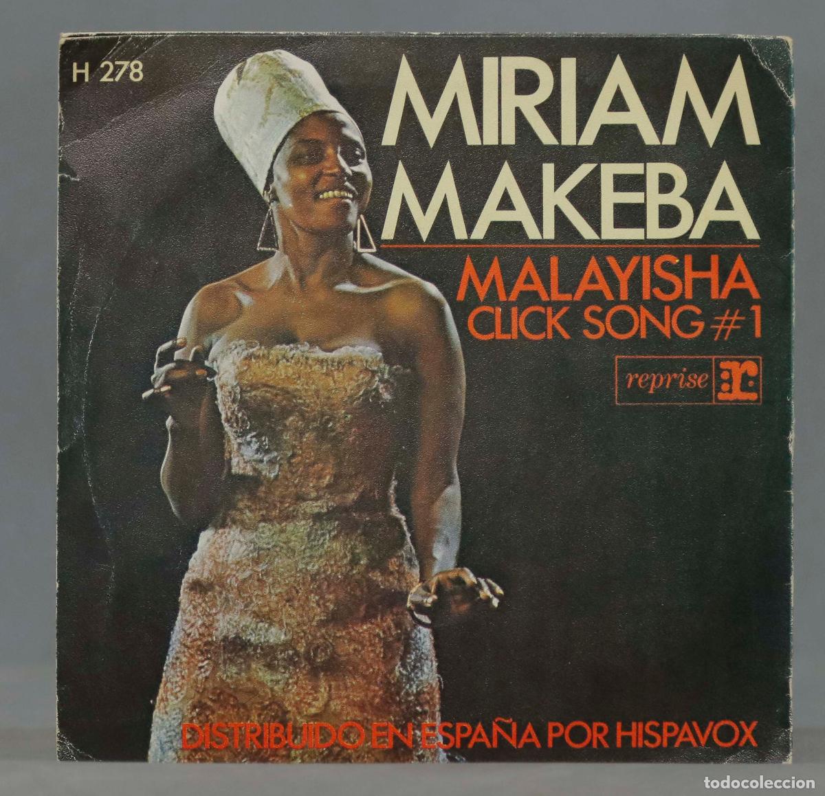 Discos de vinilo: SINGLE. Miriam Makeba &ndash; Malayisha / Click Song #1 - Foto 2