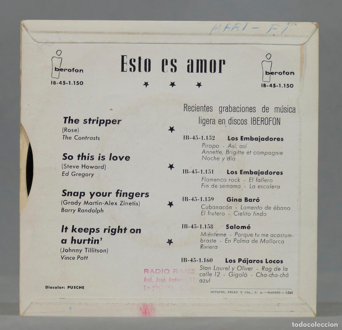 Discos de vinilo: EP. ESTO ES AMOR. THE STRIPPER - Foto 2