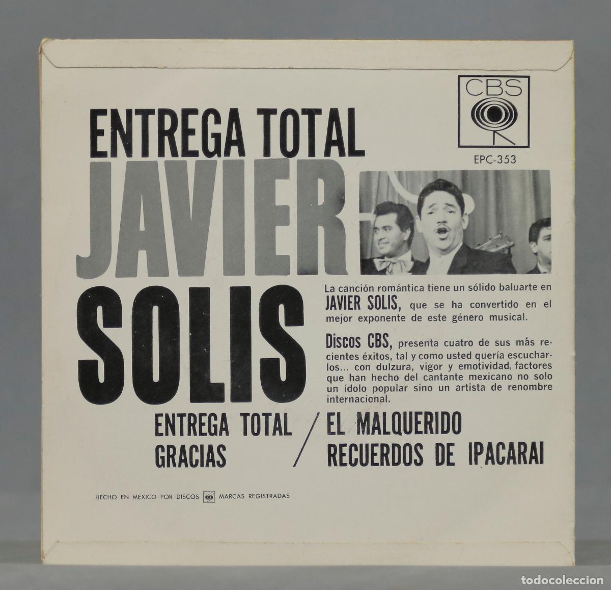 Discos de vinilo: EP. Javier Sol&iacute;s &ndash; Entrega Total - Foto 2