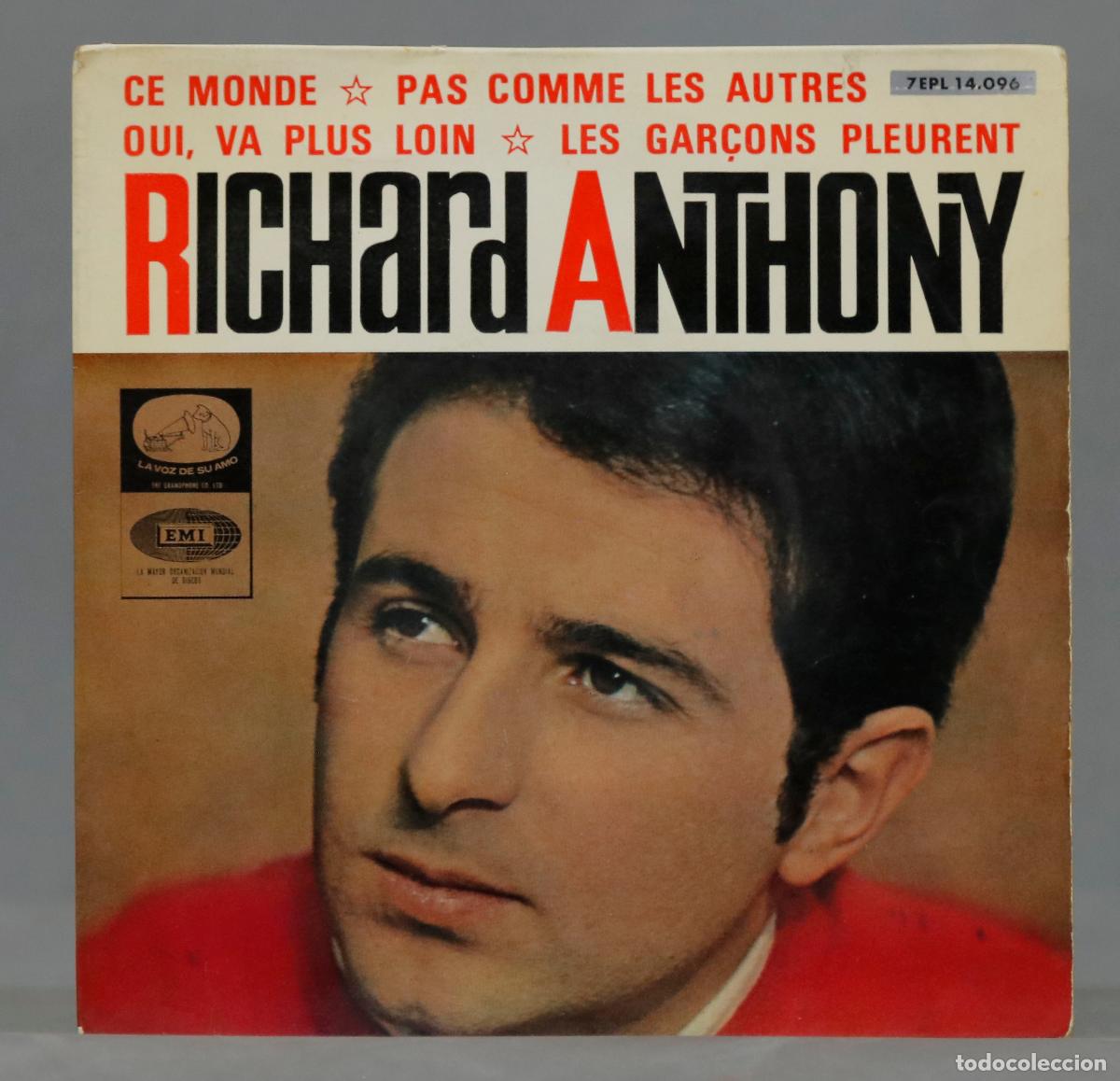Discos de vinilo: EP. Richard Anthony &ndash; Ce Monde - Foto 1