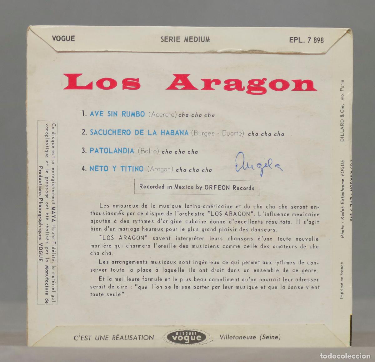 Discos de vinilo: EP. Los Arag&oacute;n &ndash; Los Arag&oacute;n - Foto 2