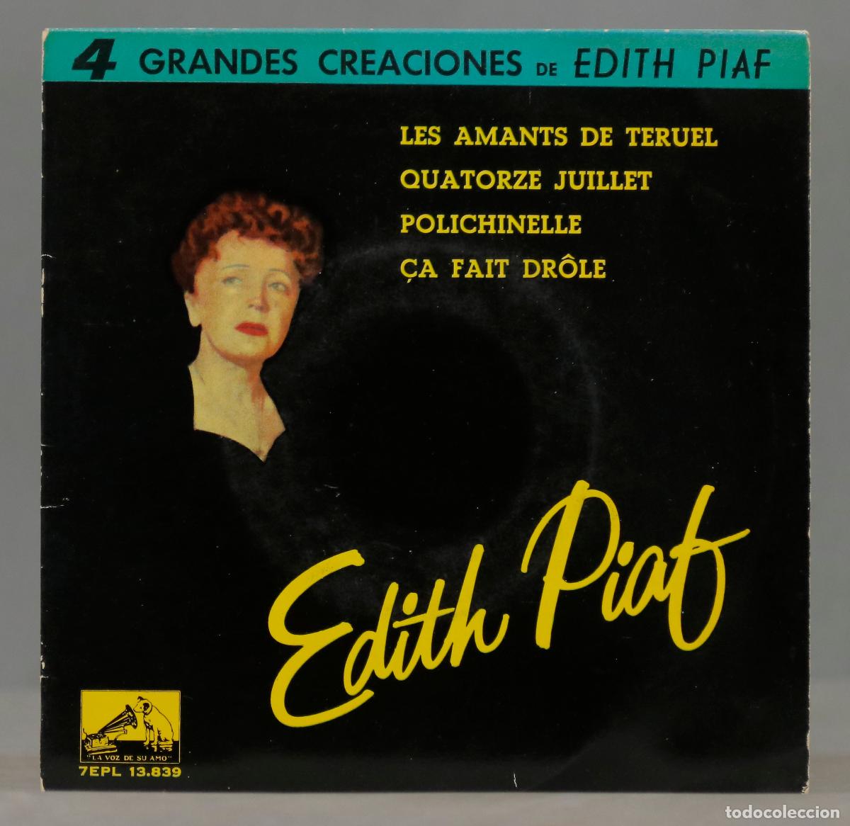 Discos de vinilo: EP. EDITH PIAF / Les amants de Teruel - Foto 1
