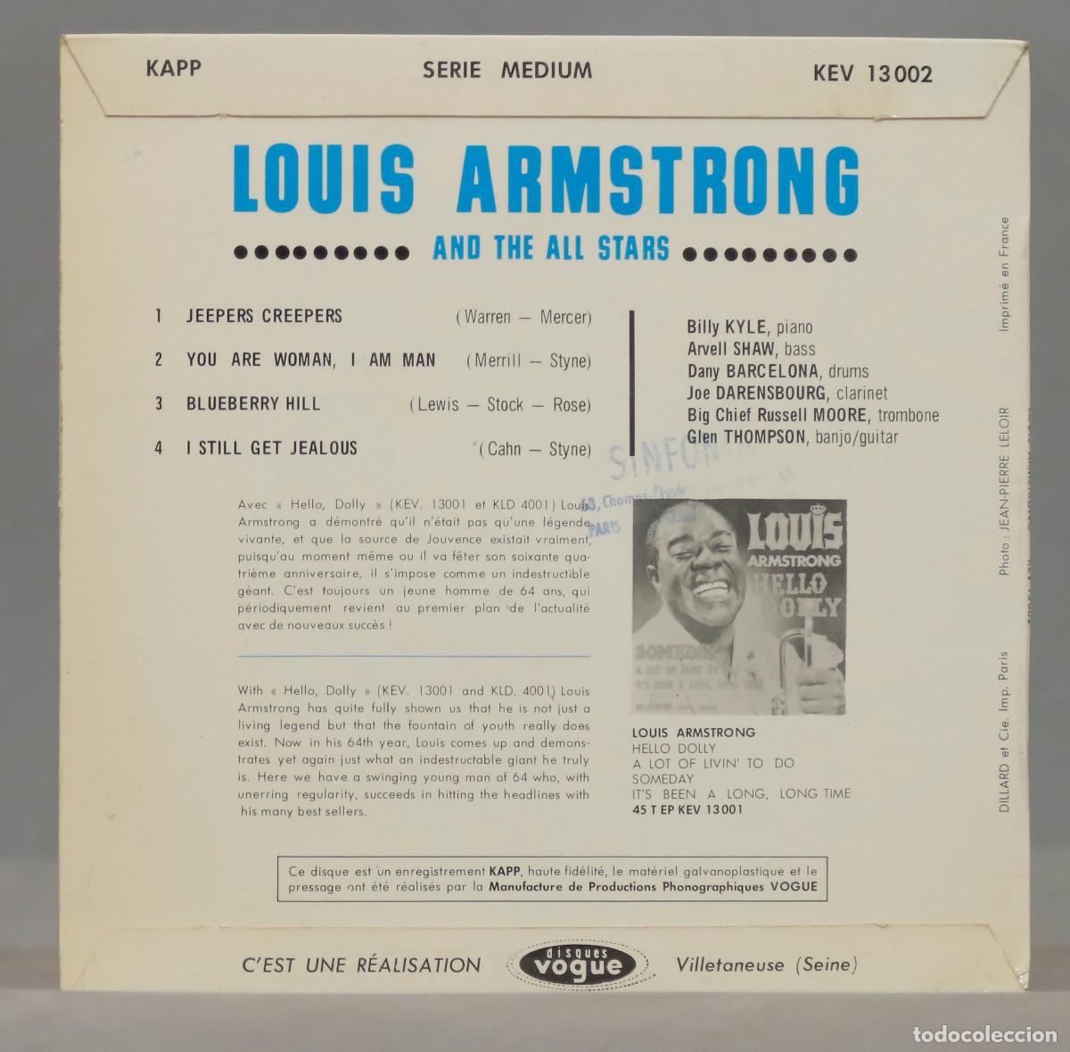 Discos de vinilo: EP. Louis Armstrong &ndash; I Still Get Jealous - Foto 2