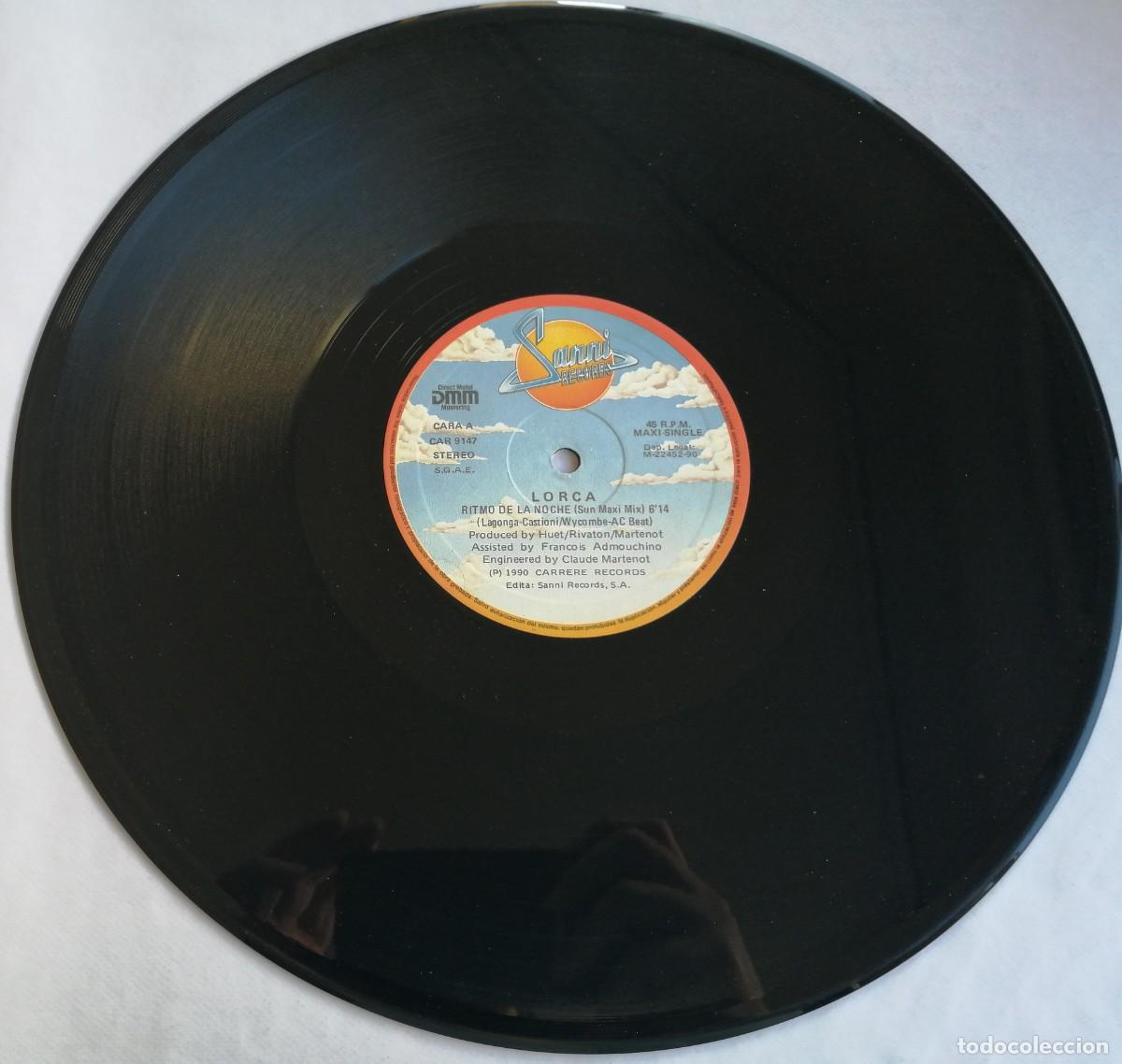 Discos de vinilo: (MAXI) Lorca, Ritmo De La Noche, Sanni Records CAR 9147 - Foto 4