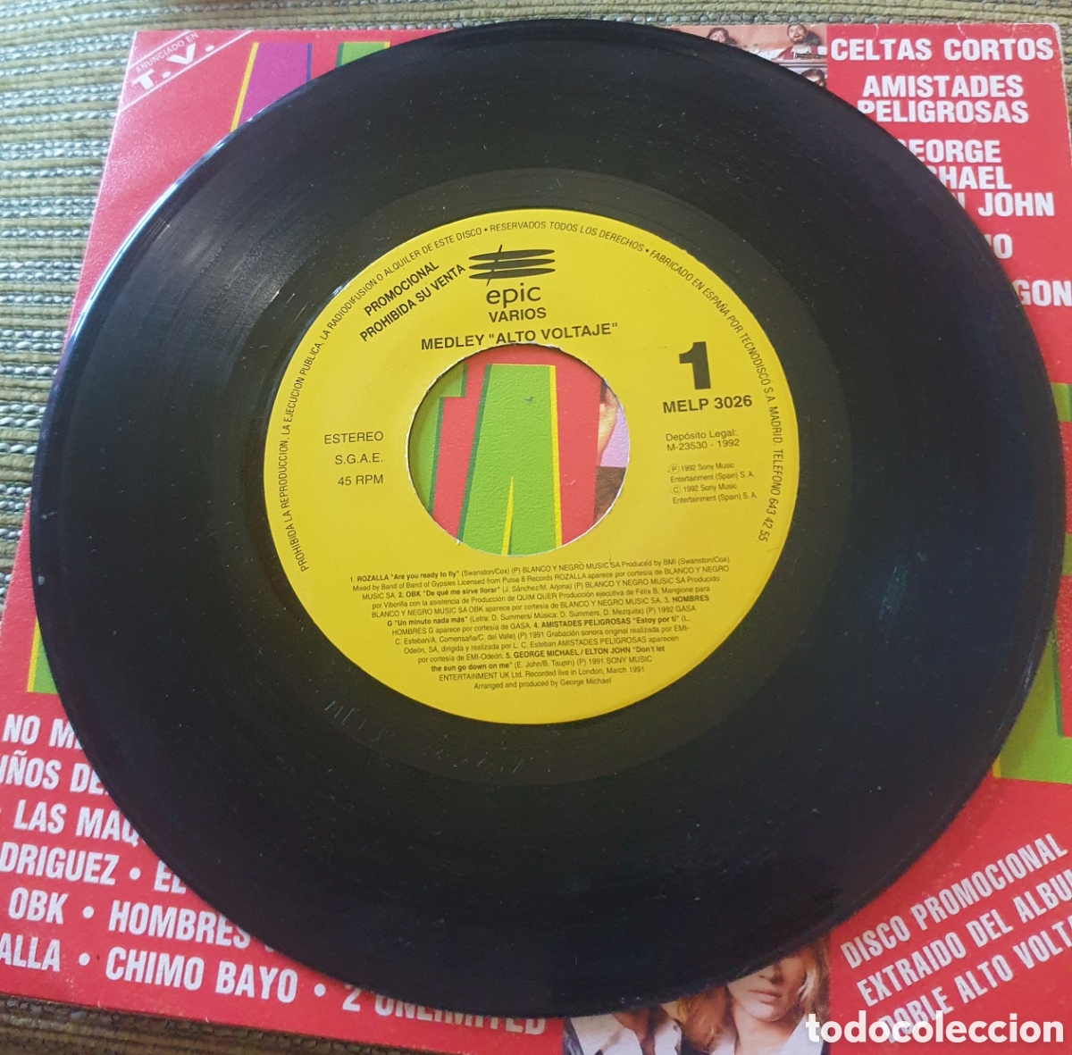 Discos de vinilo: Alto voltaje. Medley - Foto 2
