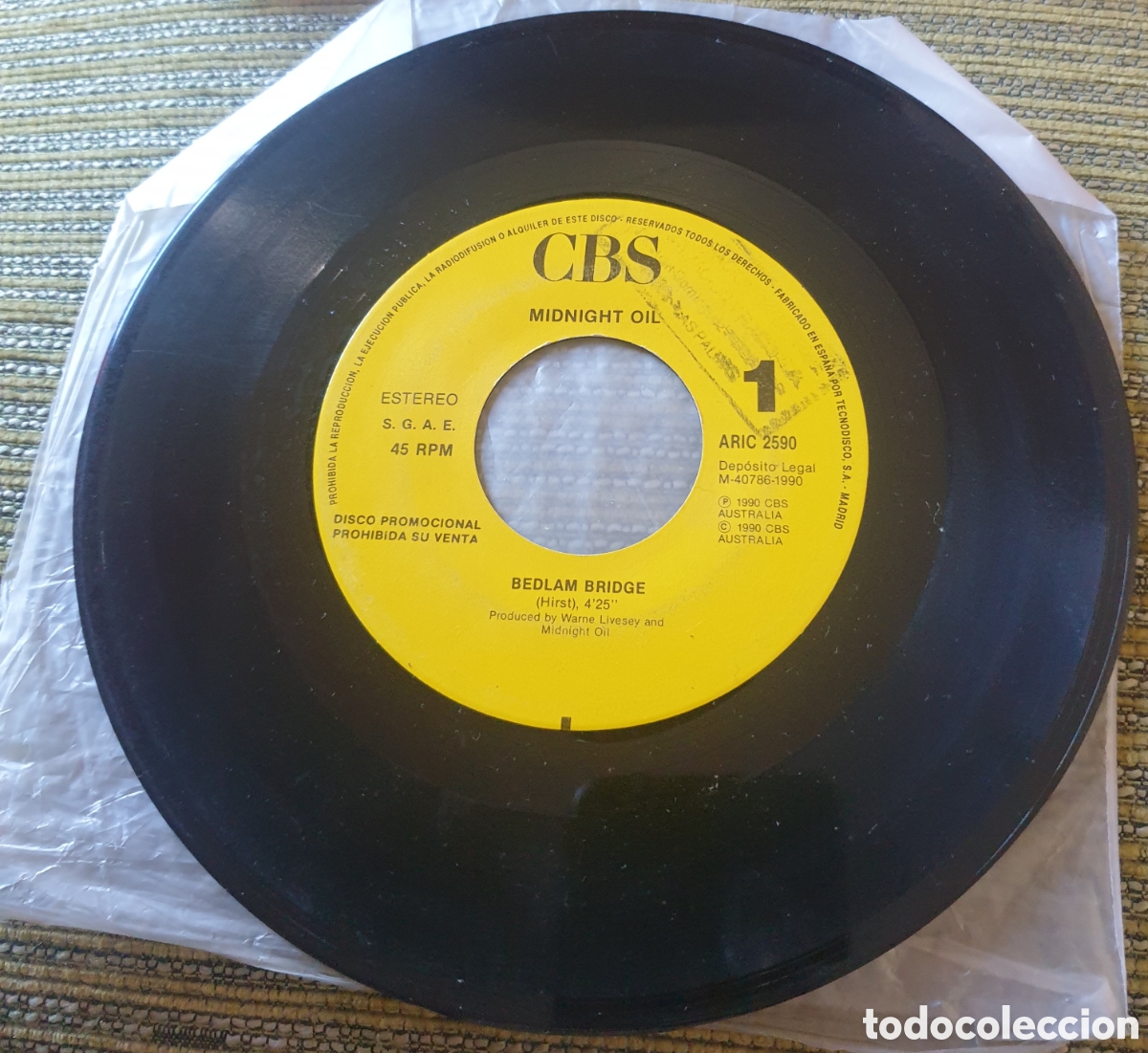 Discos de vinilo: Midnight o&iacute;l - bedlam bridge - Foto 1