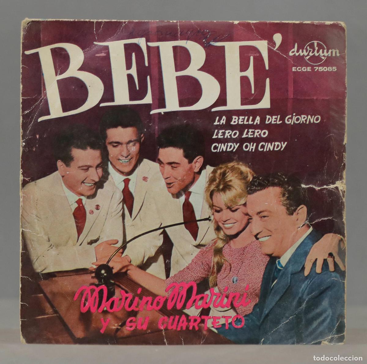 Discos de vinilo: EP. Marino Marini Y Su Cuarteto &ndash; Bebe - Foto 1