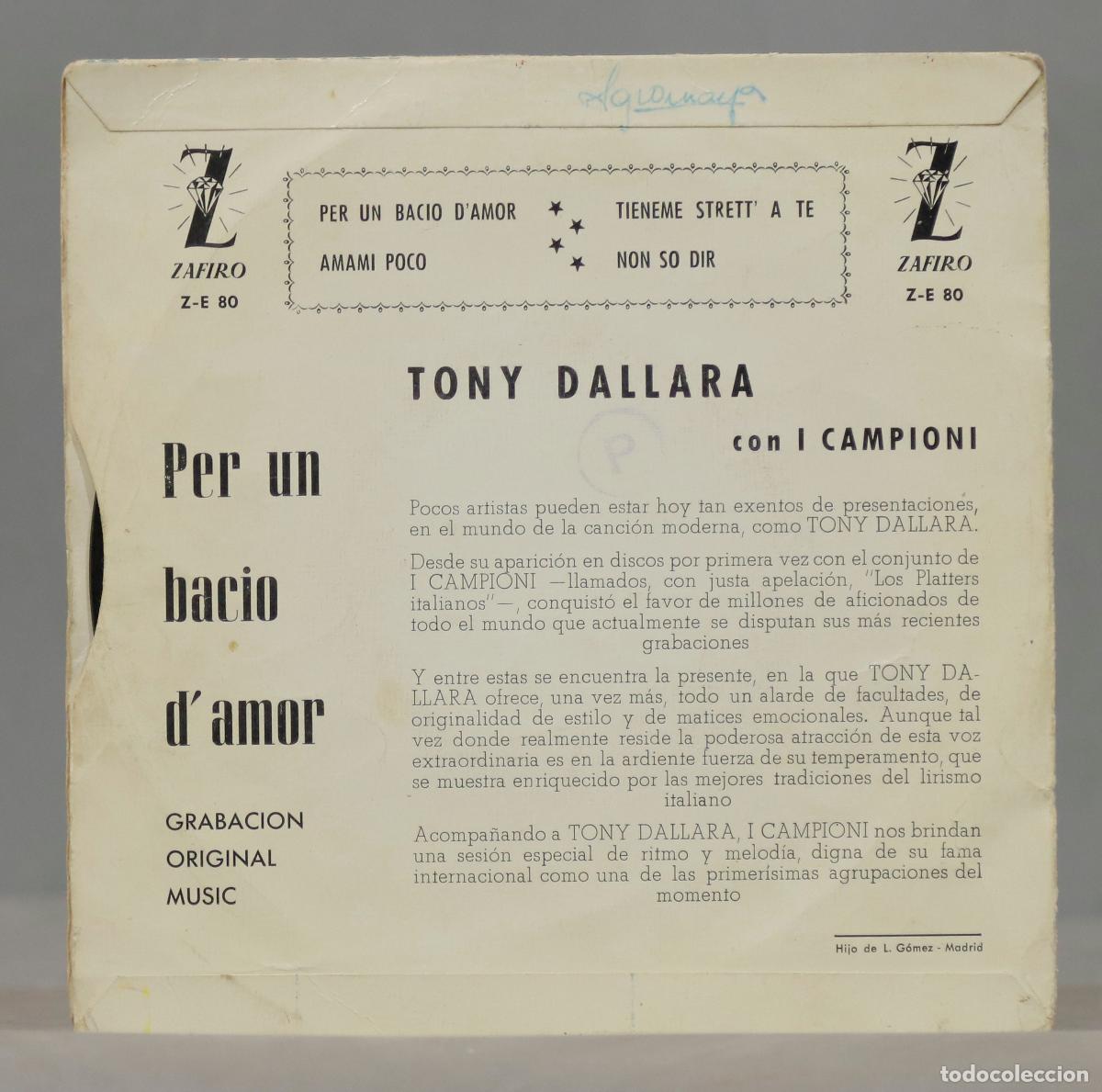Discos de vinilo: EP. Marino Marini Y Su Cuarteto &ndash; Bebe - Foto 2
