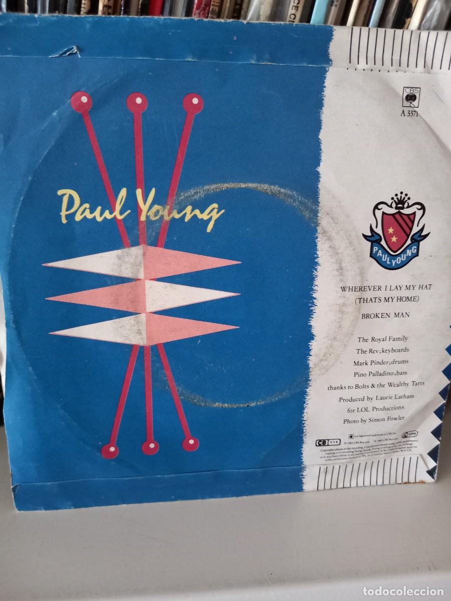 Discos de vinilo: paul young - wherever i lay my hat - simple - Foto 2