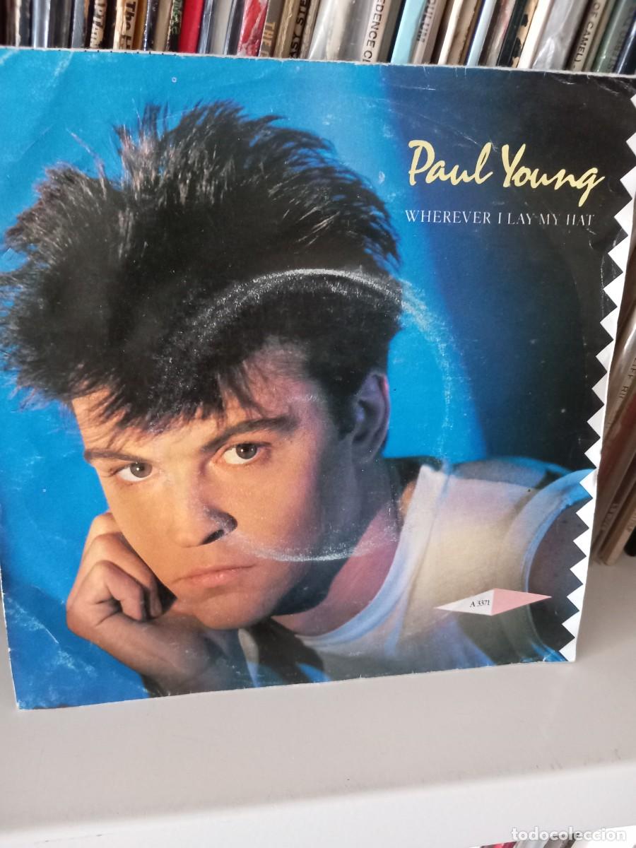 Discos de vinilo: paul young - wherever i lay my hat - simple - Foto 1