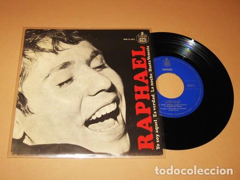 Discos de vinilo: RAPHAEL - YO SOY AQUEL / LA NOCHE (ADAMO) + 2 - SINGLE EP - 1966 - Foto 1