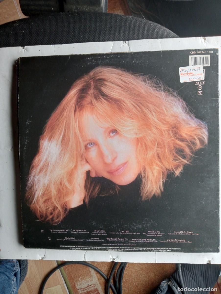 Discos de vinilo: 2 lps de barbra streisand 1988 y 1989 con inserts - Foto 5