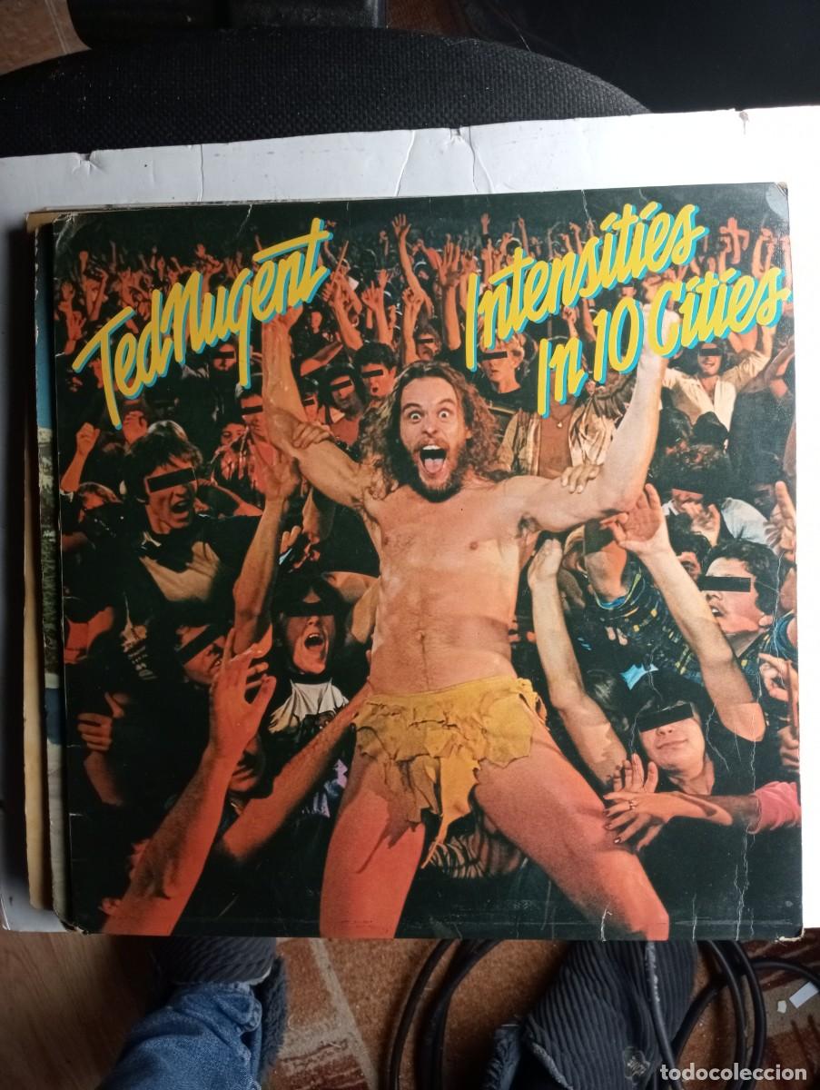 Discos de vinilo: Ted Nugent Intensities in 10 Cities LP 1981 lp insert - Foto 1