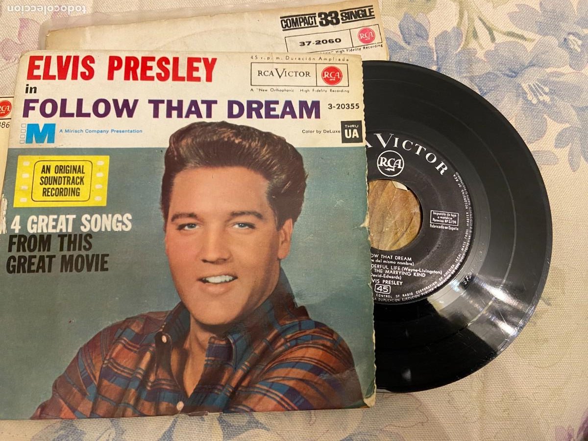 elvis presley follow that dream y 3 mas español - Compra venta en  todocoleccion