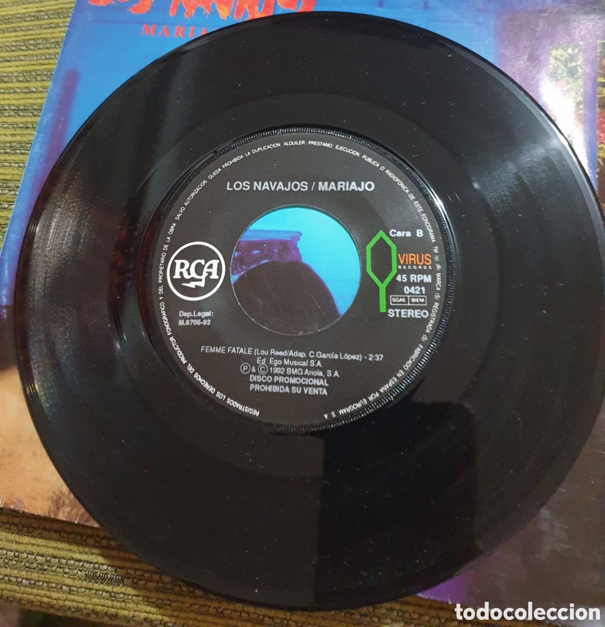 Discos de vinilo: Los navajos - Mariajo - Foto 2