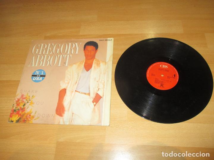 Discos de vinilo: GREGORY ABBOTT - SHAKE YOU DOWN - MAXI - SPAIN - CBS - LV - - Foto 1