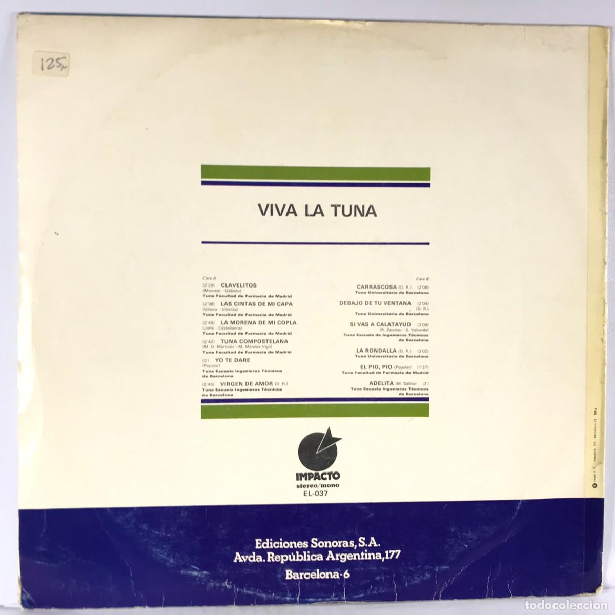 Discos de vinilo: Various ● Viva La Tuna ● Vinyl, LP, Compilation - Foto 2