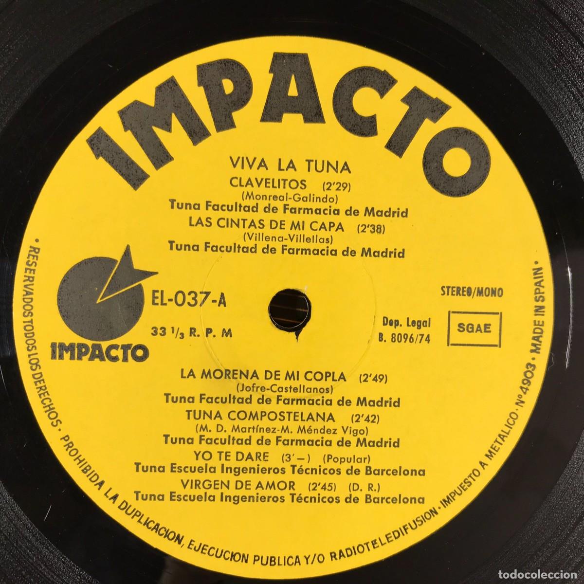 Discos de vinilo: Various ● Viva La Tuna ● Vinyl, LP, Compilation - Foto 7