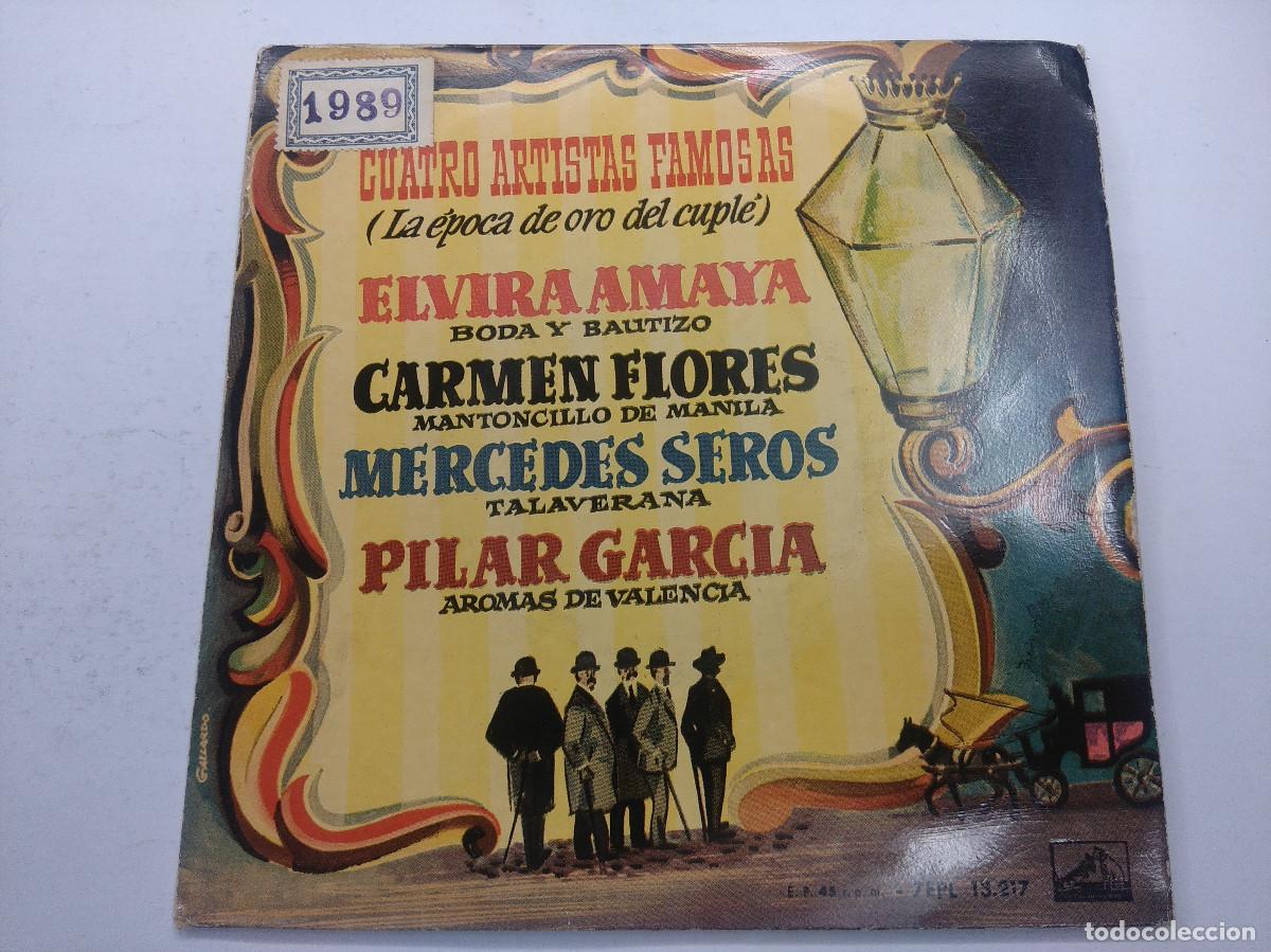 Discos de vinilo: ELVIRA AMAYA-CARMEN FLORES-MERCEDES SEROS-PILAR GARCIA/SINGLE.
