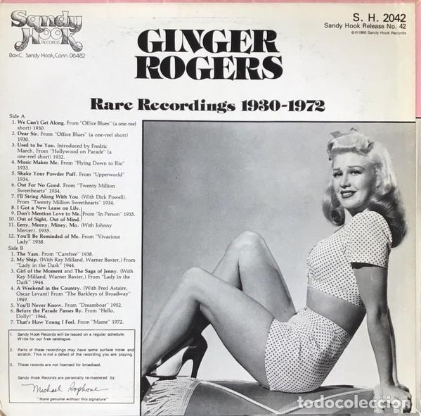 Discos de vinilo: Ginger Rogers &ndash; Rare Recordings 1930-1972 - Foto 2