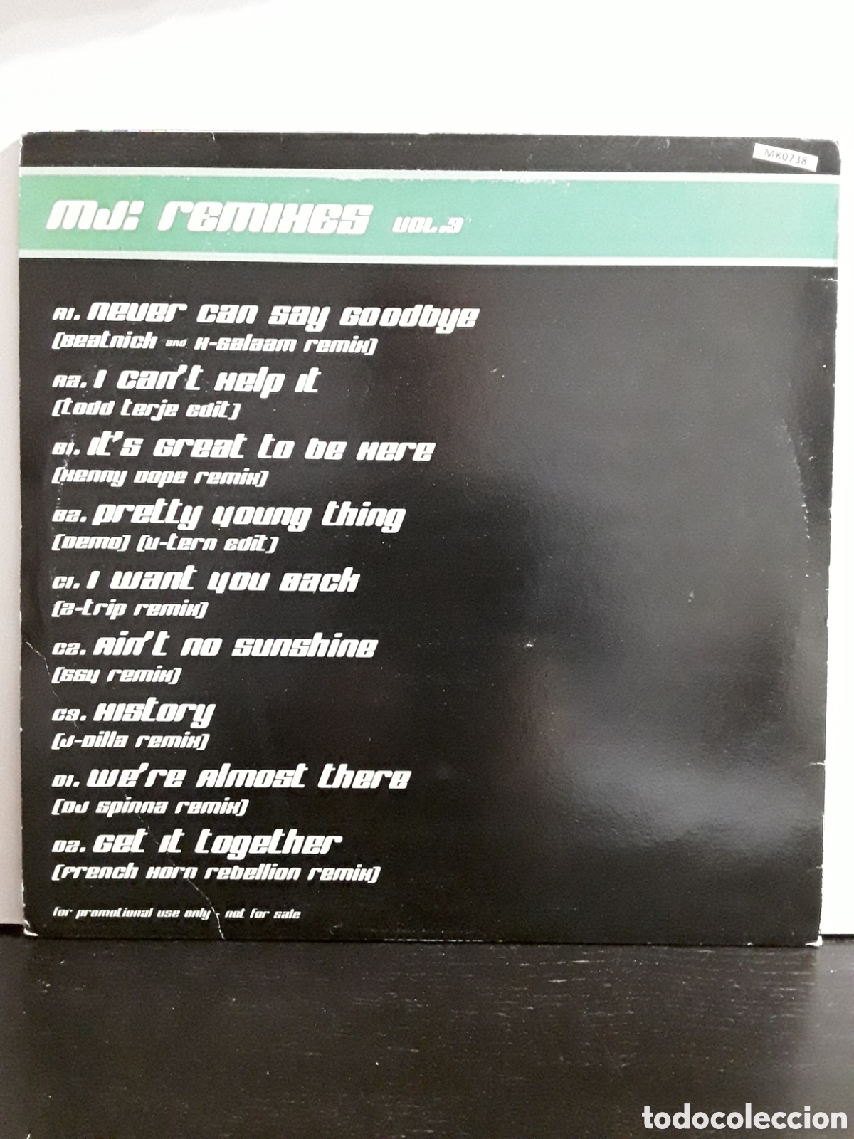 Discos de vinilo: MJ &lrm;&ndash; Remixes Vol. 3 - Foto 2