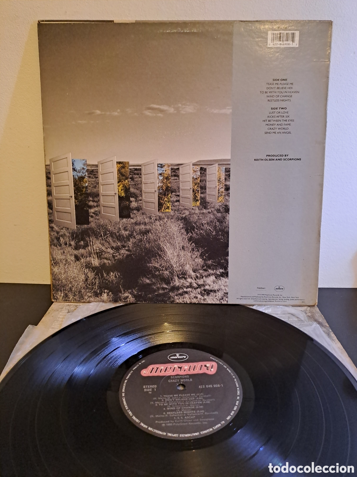 Discos de vinilo: *Scorpions&nbsp;&ndash;&nbsp;Crazy World. U.S.A. 1990. LA.5 - Foto 2