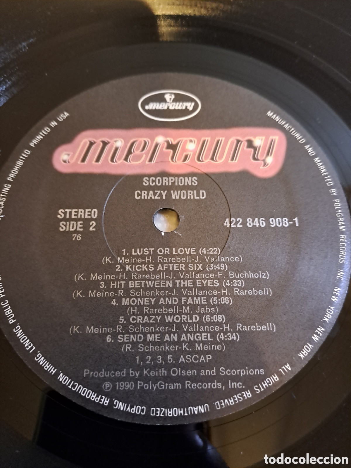 Discos de vinilo: *Scorpions&nbsp;&ndash;&nbsp;Crazy World. U.S.A. 1990. LA.5 - Foto 6