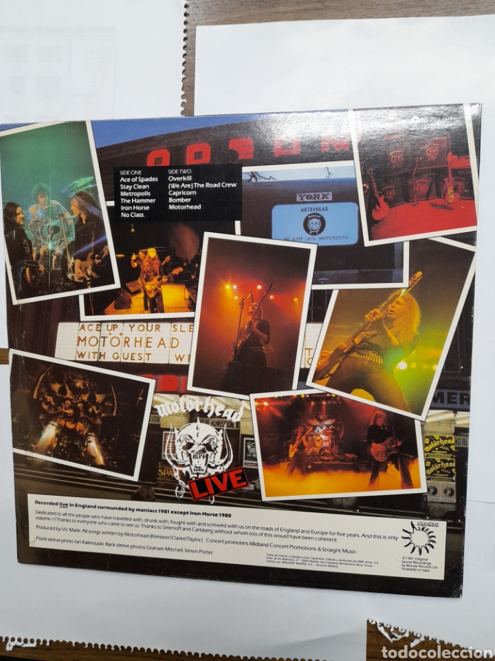 Discos de vinilo: MOTORHEAD. No Sleep Til Hammersmith. 1.981 - Foto 2