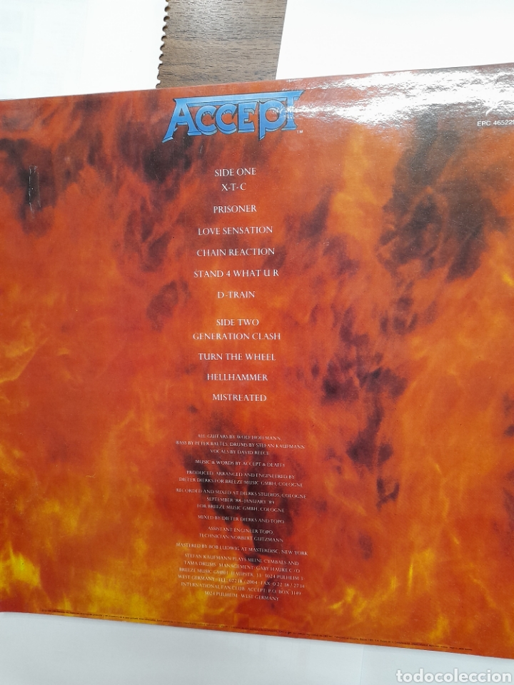 Discos de vinilo: ACCEPT. Eat The Heat. 1.989 - Foto 2