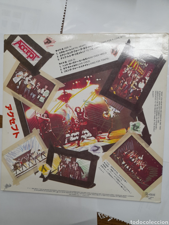 Discos de vinilo: ACCEPT. Kaizoku - Ban 1.985. - Foto 2