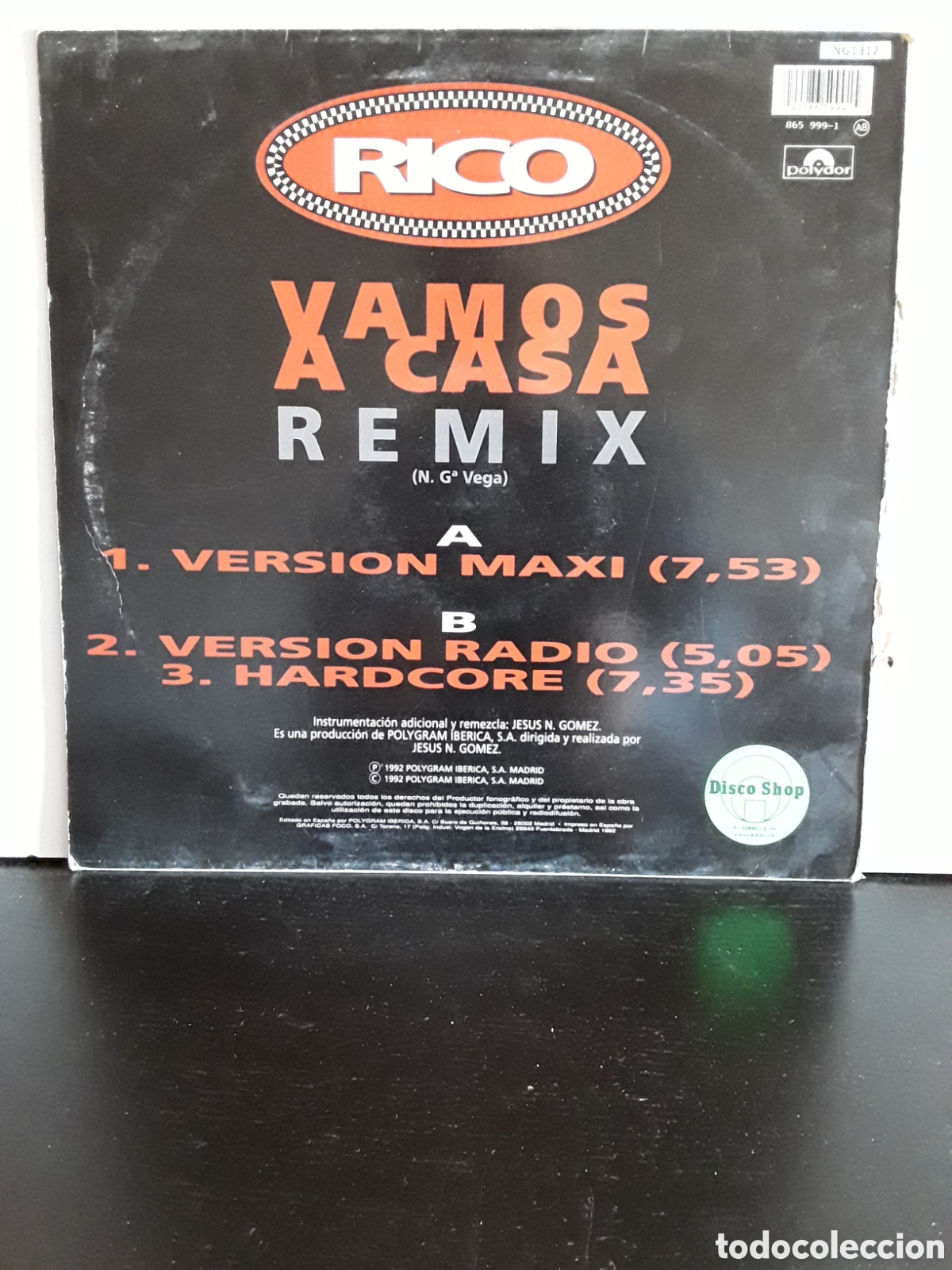 Discos de vinilo: Rico &ndash; Vamos A Casa Remix - Foto 2