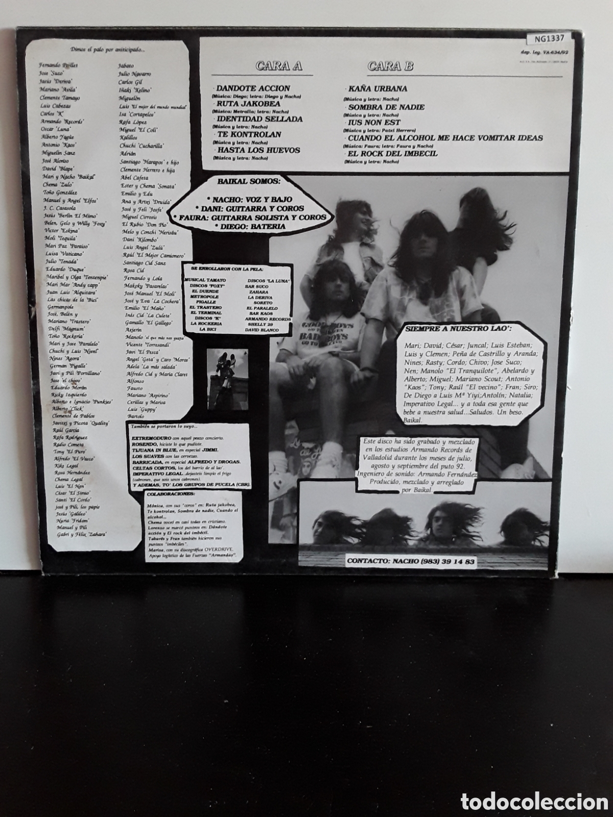 Discos de vinilo: Baikal &lrm;&ndash; No M&aacute;s Metralla - Foto 2